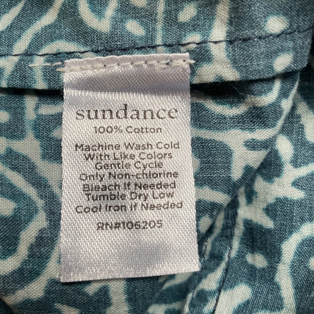 Sundance Women's Kai Printed Pull On Drawstring 100% Cotton Shorts Size Large - Picture 6 of 6